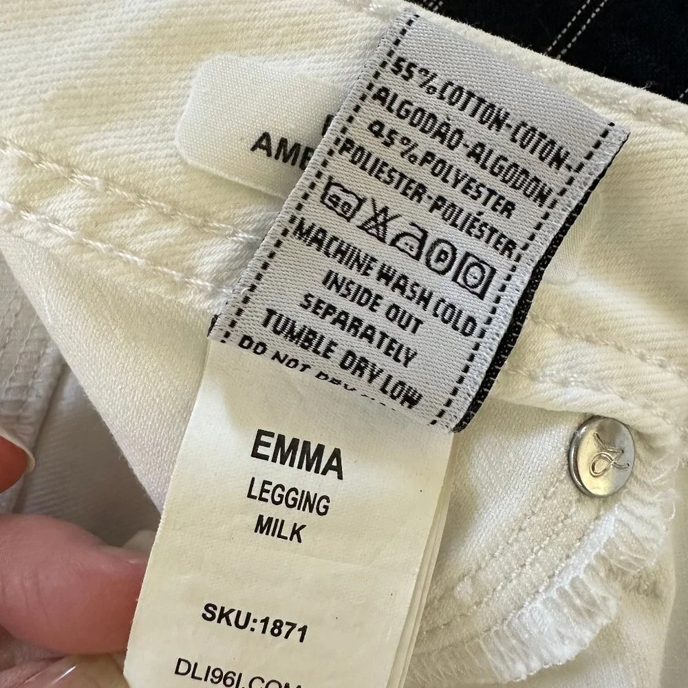 DL1961 Emma Legging in milk - Picture 11 of 12